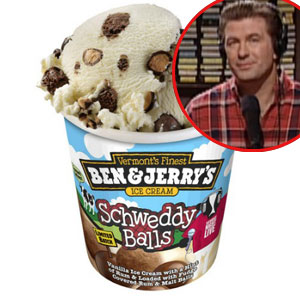 Alec Baldwin, Ice Cream, Schweddy Balls Alec Baldwin, Ice Cream, Schweddy Balls